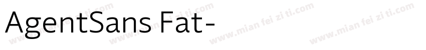 AgentSans Fat字体转换